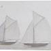 Three Sailing Boats in a Line (recto)